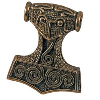 Schonenhammer Bronze Schmuck AnhäNger Wikinger Viking Thorhammer