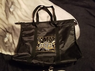 Elvis Presley GRACELAND 90's Nylon Zipper Tote Bag 14
