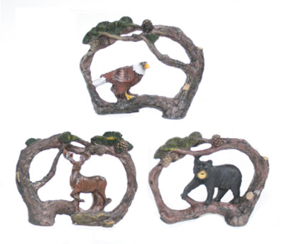 Miniature Eagle Deer or Bear Wildlife (Your Choice) Figurine Indoor Decor