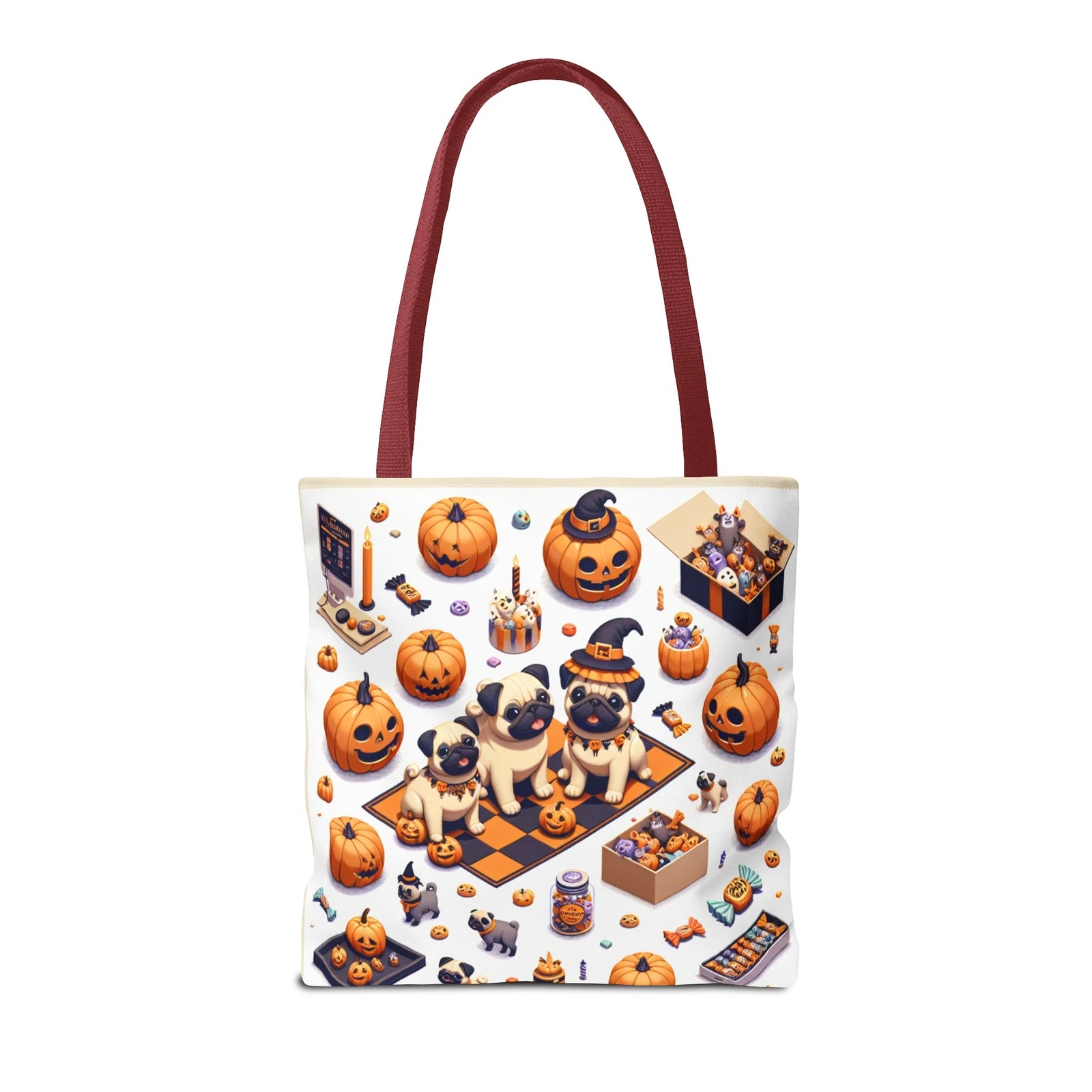 Halloween and Pugs Tote Bag