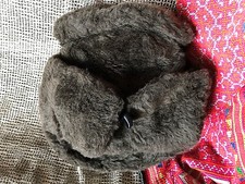 Vintage Russian Fur Hat Brown b   beautiful collection item