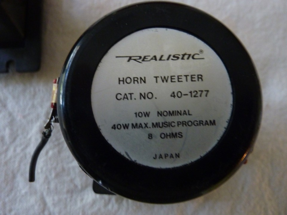 Realistic Horn Tweeters eBay