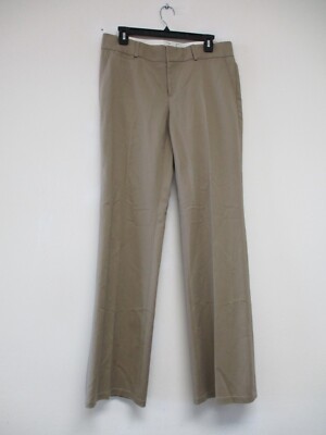 banana republic martin fit dress pants Banana Republic Martin Fit Pants Womens 8 Brown Pleated Preppy Formal 31x32
