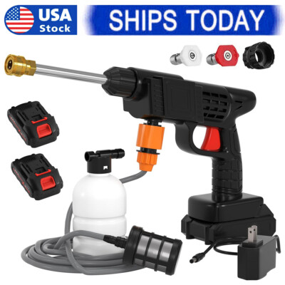 #ad #ad Portable Cordless Electric High Pressure Water Spray Gun Car Washer Cleaner Tool $29.55
