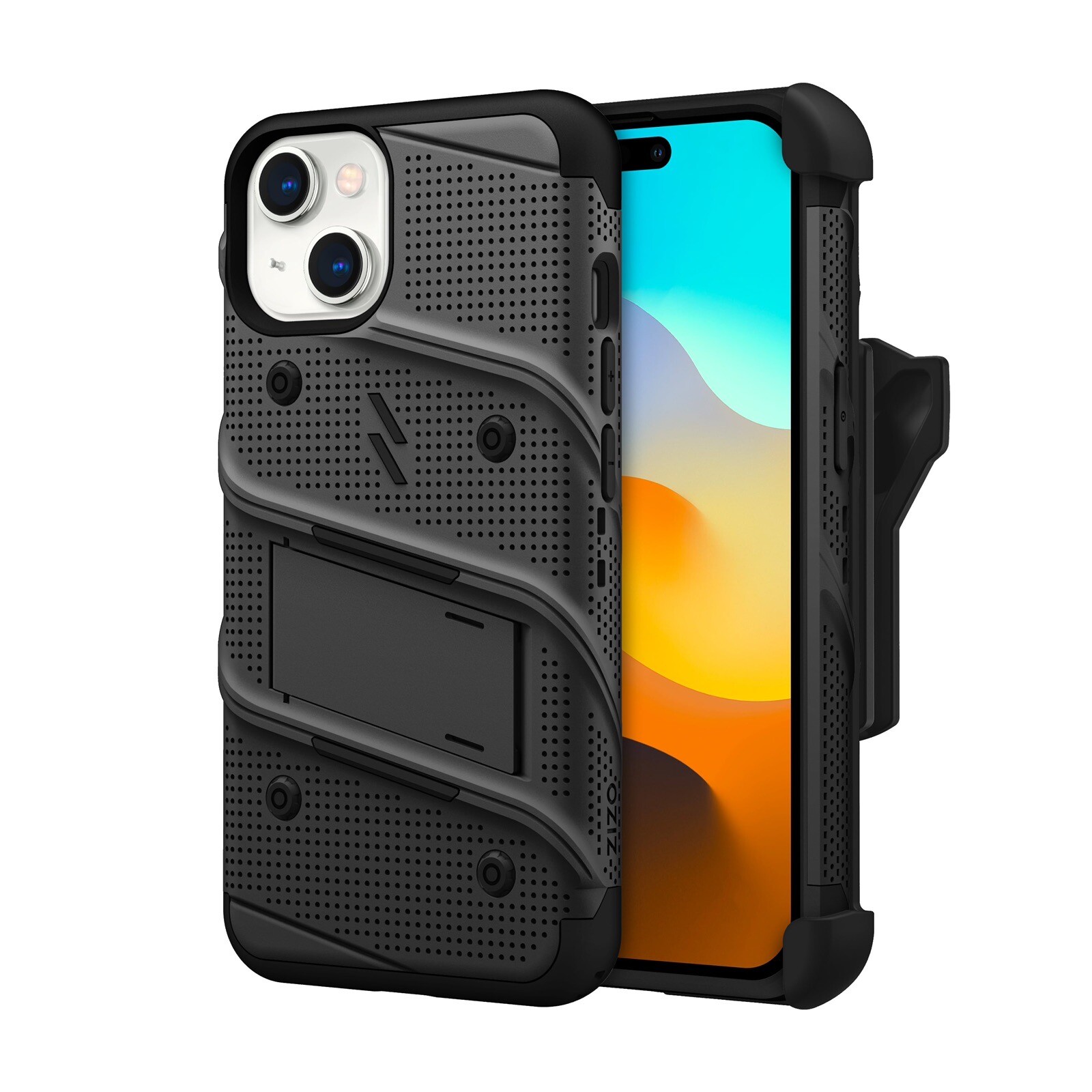 ZIZO BOLT BUNDLE IPHONE 15 CASE WITH TEMPERED +Holster-image