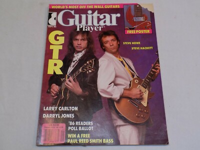Guitar Player Magazine Sep 1986 Steve Howe Hackett Larry Carlton Darryl Jones 