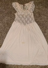 Vintage Victoria s Secret Label Union made Pink Lingerie Gown L