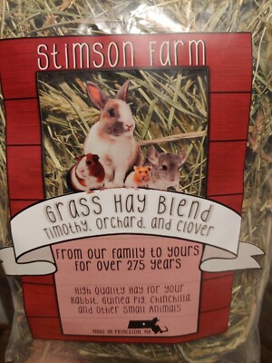 Timothy, Orchard Grass, Clover Hay Blend Rabbit Guinea Pig Chinchilla Hamster