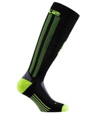 CALZE MOTO TERMICI RINFORZATE SIXS SIX2 MOT2 YELLOW CARBON UNDERWEAR TG I 36/39