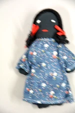 BLACK AFRICAN AMERICAN BABY RAG DOLL  5 INCHES