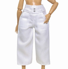 Rainbow High Water Color Create Fashion Doll Outfit White Culottes Capri Pants