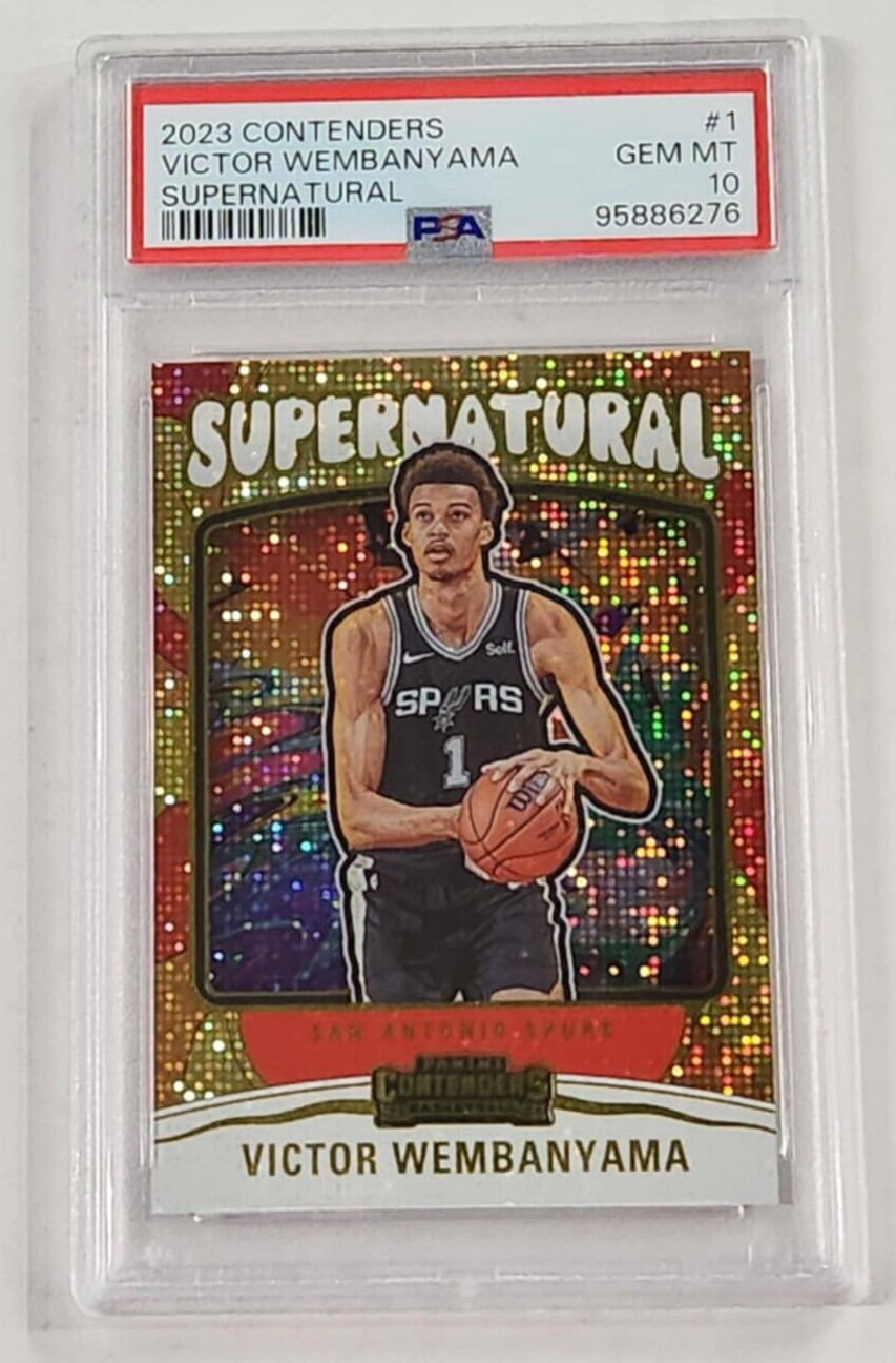 VICTOR WEMBANYAMA - 2023-24 CONTENDERS - SUPERNATURAL ROOKIE RC - PSA 10