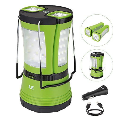 HOTO Lanterne Camping Rechargeable 3100mAh - 3 Modes, 180 Lumens, IPX6 Étanche, Idéale Camping Et Extérieur