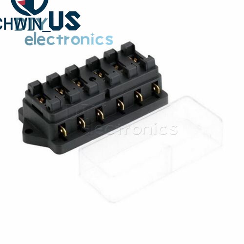 Car Boat 4Way Pin Circuit Standard ATO Blade Fuse Box Block Holder Plug 1-50V US - Picture 12 of 47