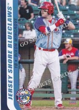 2022 Jersey Shore BlueClaws Rixon Wingrove RC Rookie Philadelphia Phillies AUS