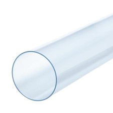 70176V Clear PVC Pipe 2-1/2" X 36" Long, 1PK, Rigid Plastic Tubing for Dust Coll