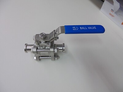 ¾  Stainless ball valve ¾  Tri Clamp 1000WOG DN20