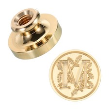 Alphabet M Wax Seal Stamp Initial Letter Sealing Wax Stamp Retro Brass Head