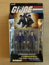 Super7 GI Joe Reaction  Twins Tomax and Xamot In Suits O-ring Action Figures