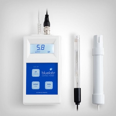 Bluelab Combo pH EC Messgerät - 3-in-1 Profi Hydroponik inkl. Sonden Temp Grow