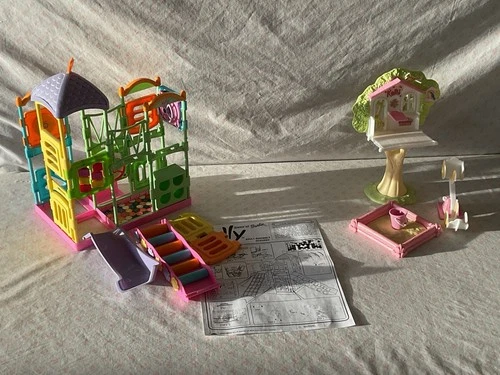 Vintage A Lot Of Two Barbie Kelly Play Land And Playground Playsets Incomplete