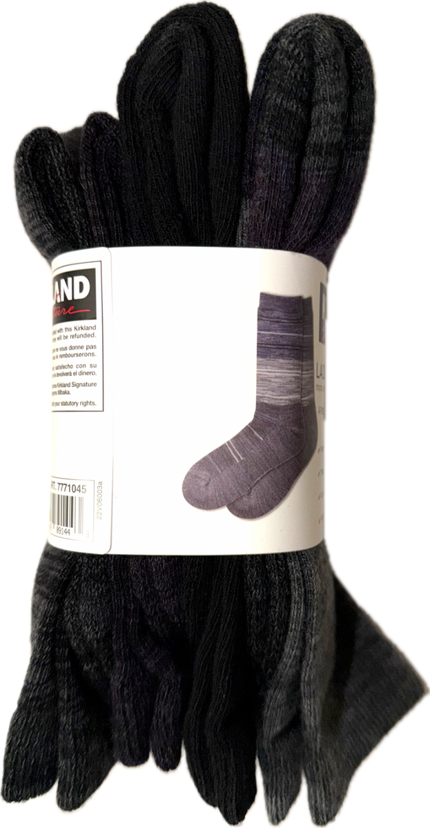 Lot De 4 Paires De Chaussettes Femme Kirkland Signature En Laine Mérinos (pointure 6 - 10.5)