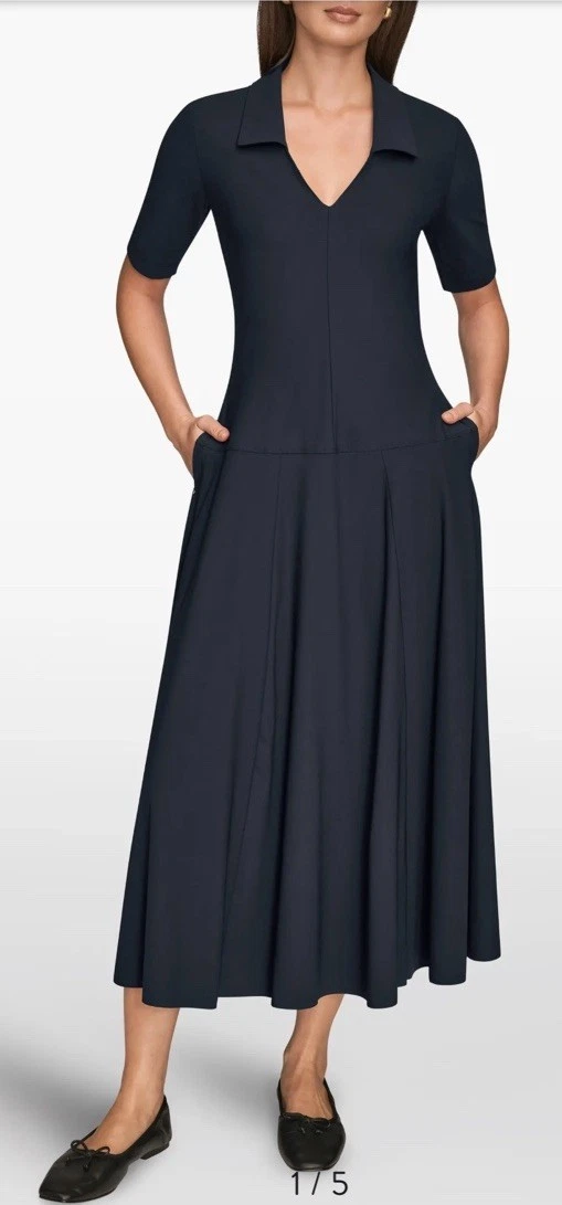 Donna Karan Jersey Solid Dresses for Women for sale | eBay