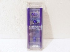OEM JVC Marshmallow HA-FX35-V Violet Purple Wired In Ear Stereo Headphones NEW 