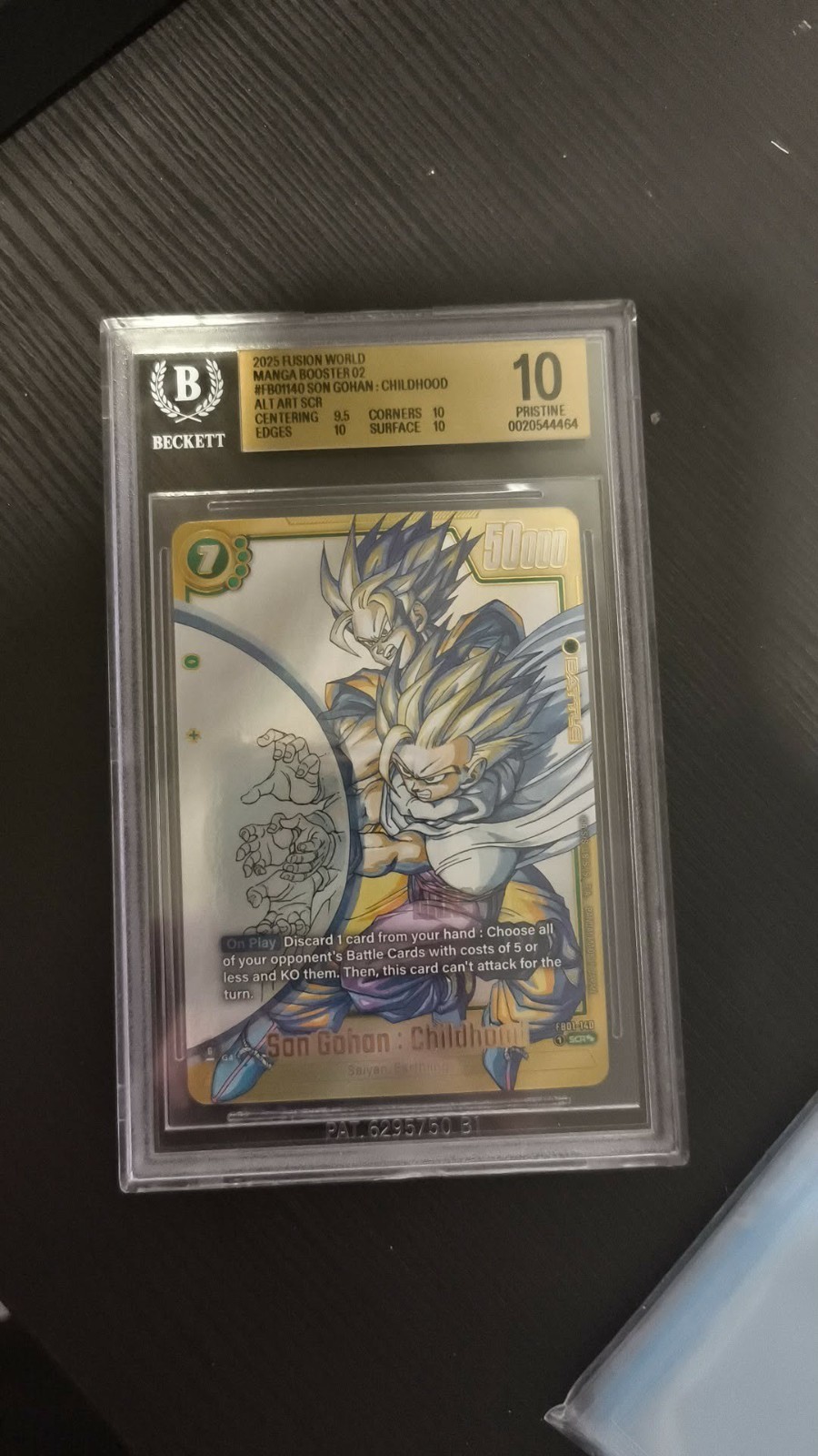 Dragon Ball Fusion World - Manga Booster - Son Gohan Childhood -FB01-140 -BGS 10