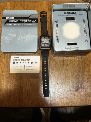 casio wave ceptor wv-59A Alarm Chron World Time Watch