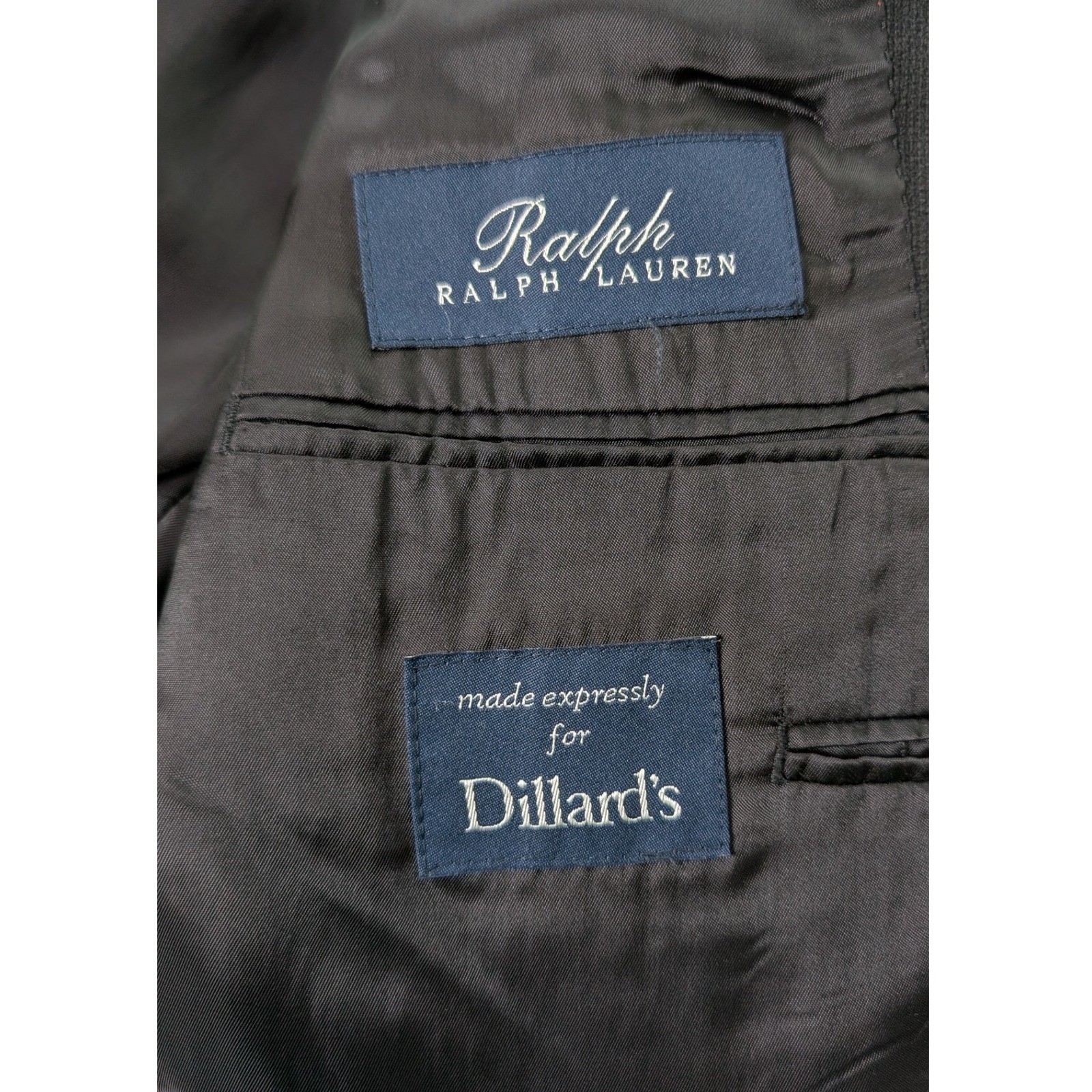 Ralph Lauren Black Corduroy Blazer Men's 46R Sport Coat Jacket Soft thumbnail 8