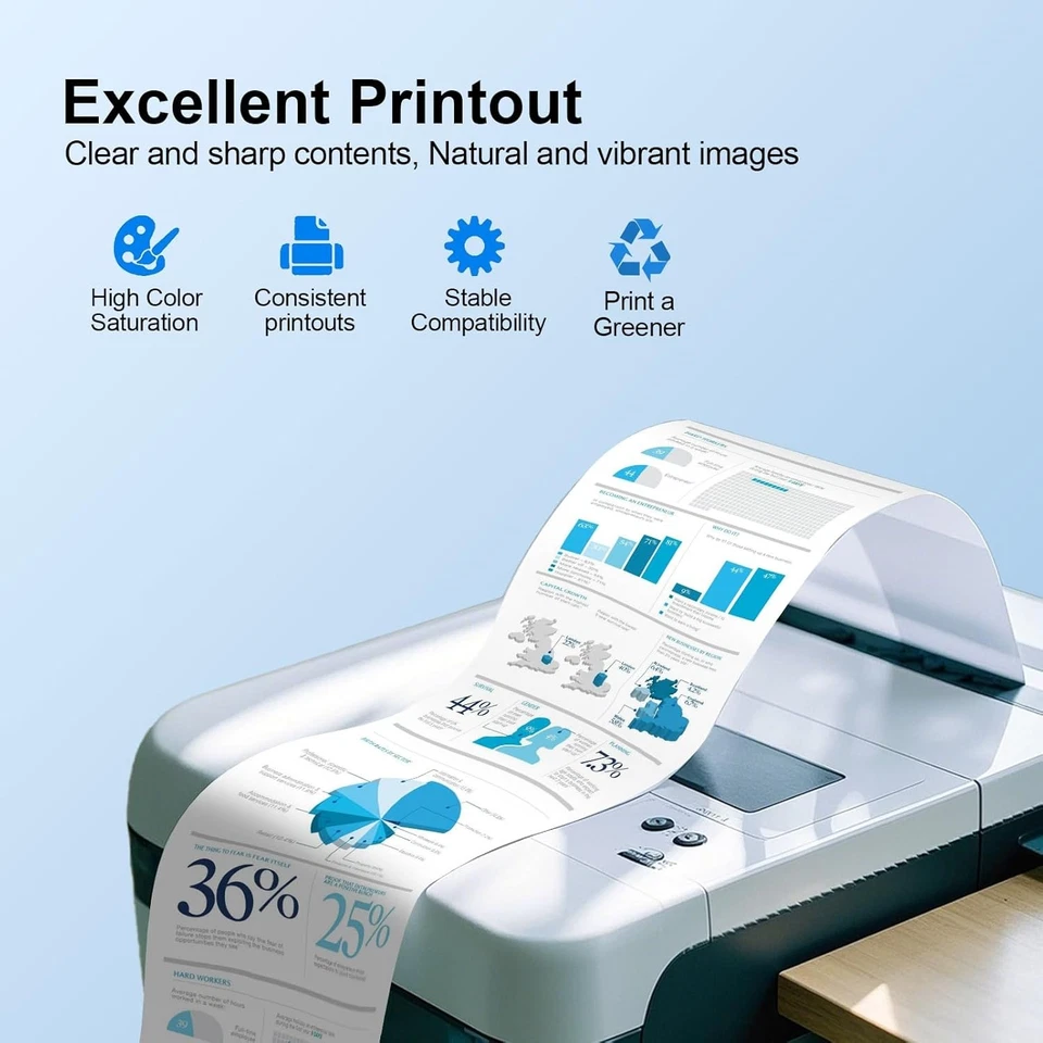 Cartucho de tinta 981X para HP L0R12A L0R09A L0R10A L0R11A PageWide Enterprise 556dn Foto 4 de 4