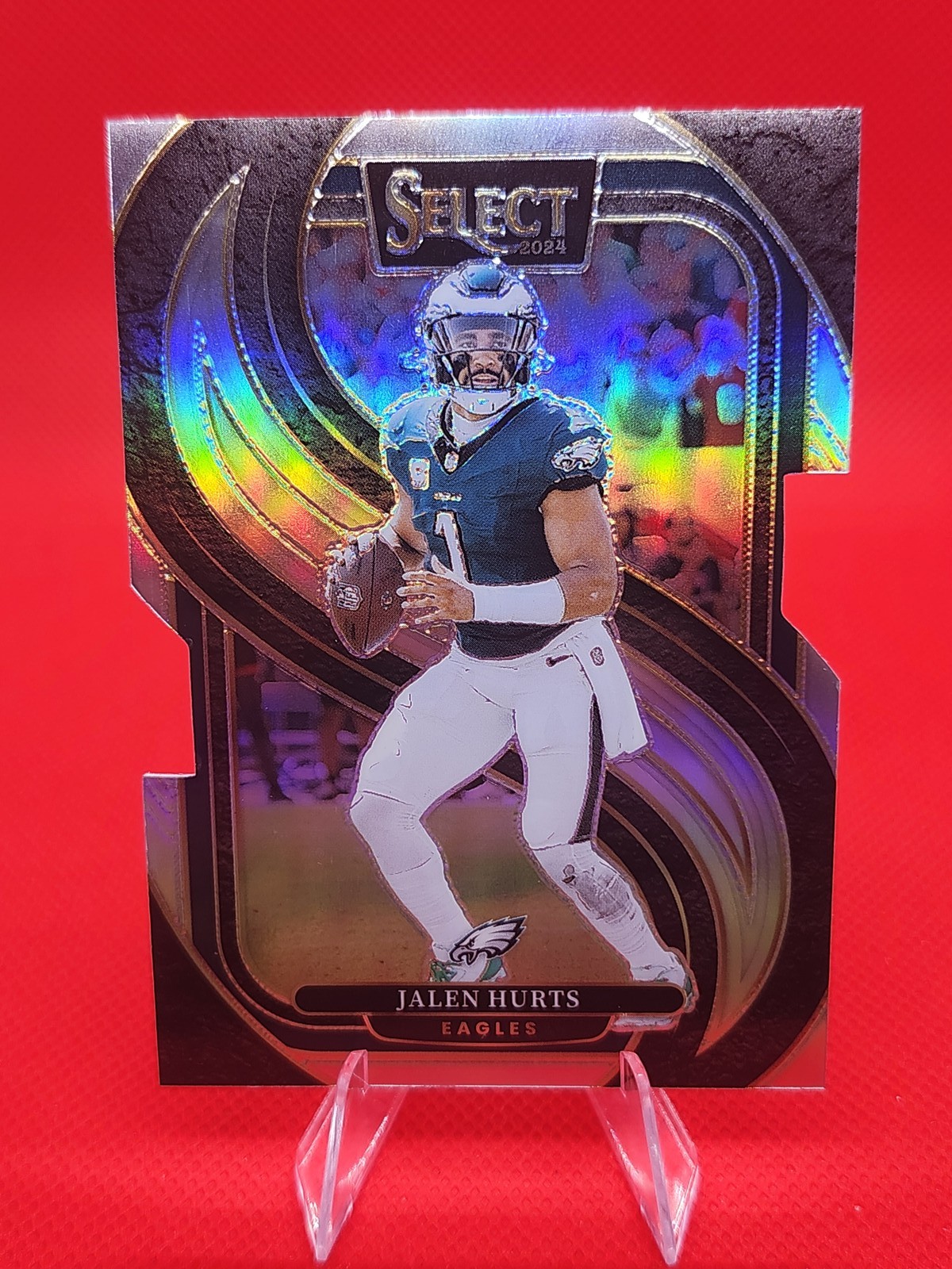 Jalen Hurts Silver Prizm Die-Cut #165