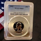 1963 SILVER Washington Proof Quarter PCGS PR68DCAM Ships free!
