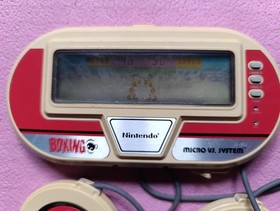 Nintendo Micro VS System Boxing Working Missing Cover Cracked For Parts/Repair