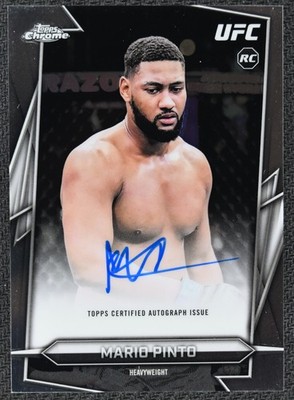 2026 Topps Chrome UFC MARIO PINTO Base Auto #BAV-MO Rookie RC Heavyweight