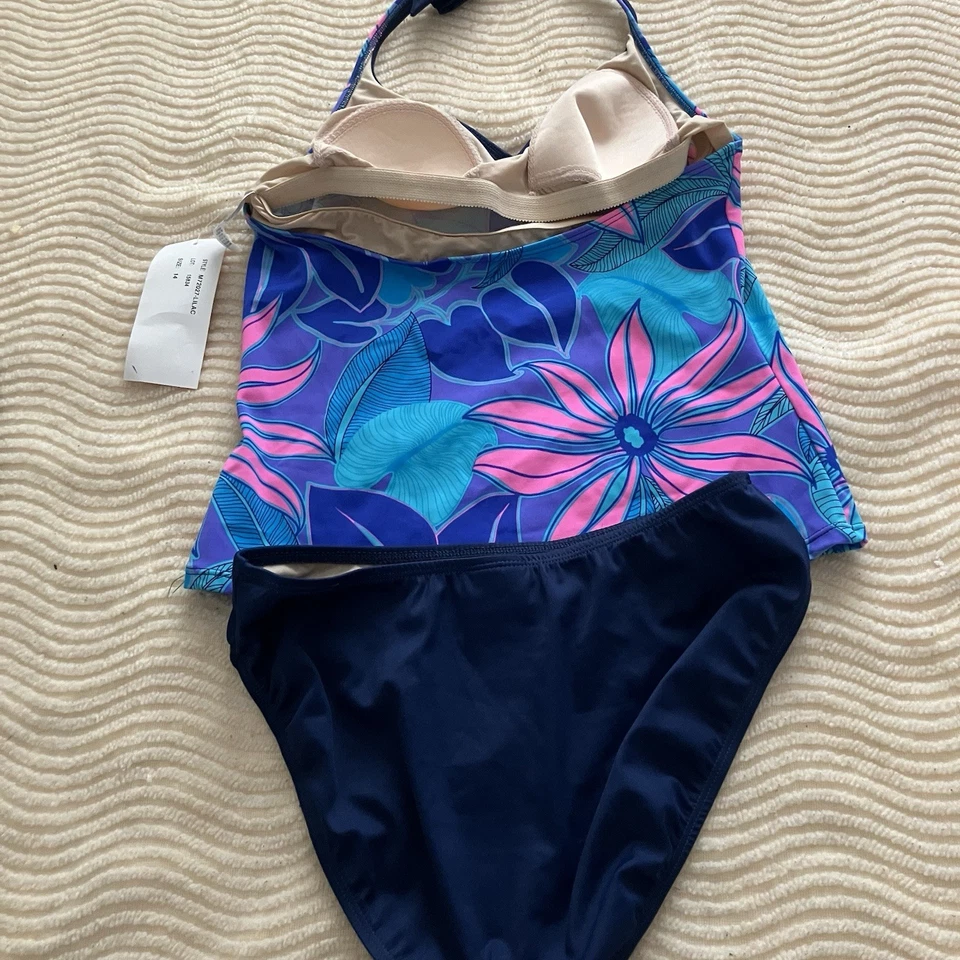 Traje de baño St. Tropez 2 piezas Takini traje de baño talla 14 nuevo con etiquetas Foto 4 de 4