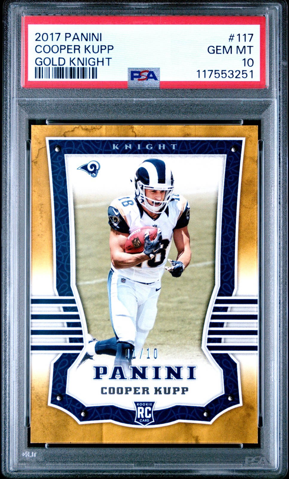 Cooper Kupp Panini #117 Gold Knight