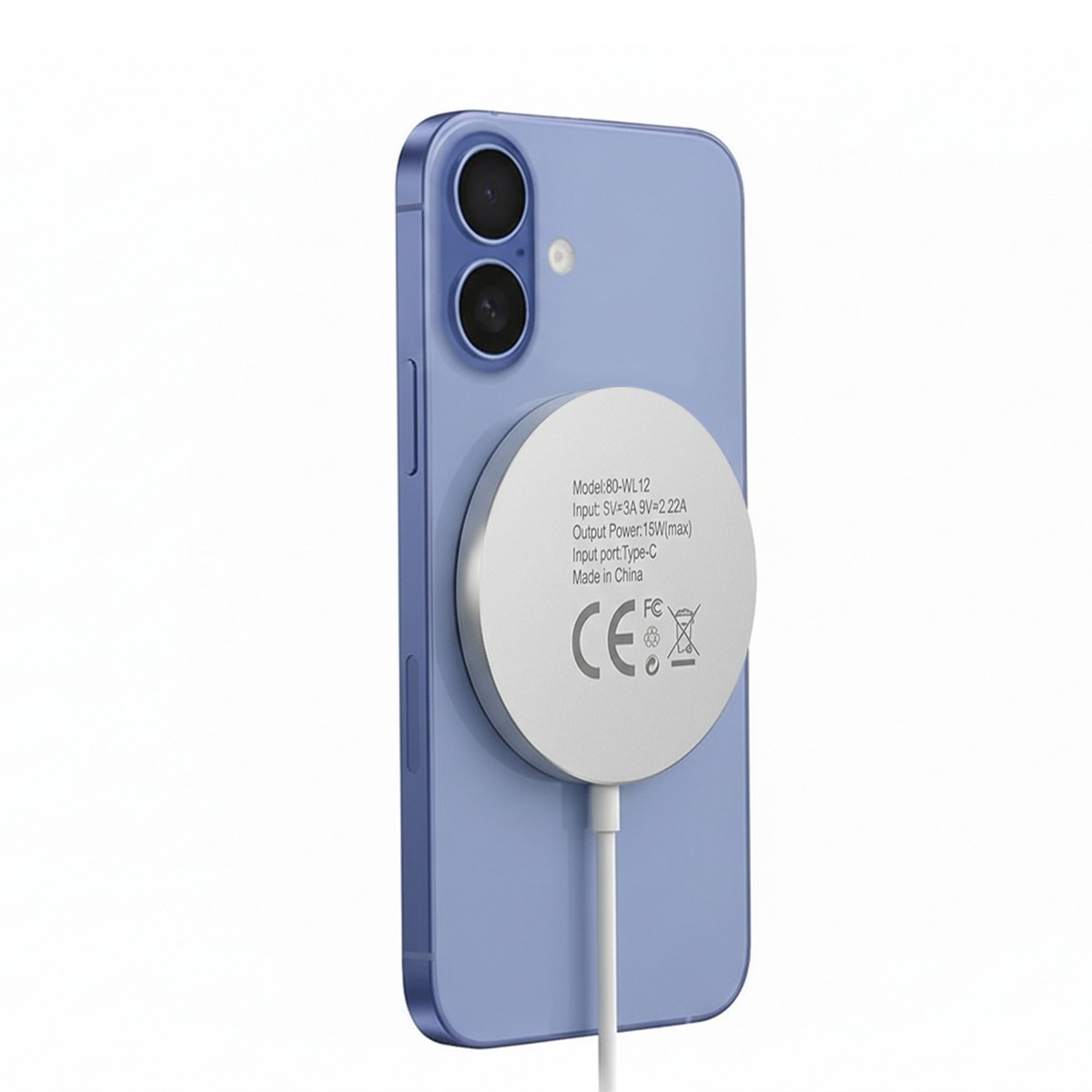 Chargeur magnétique pour iPhone 16 idéal sur votre bureau