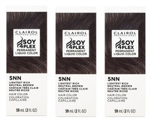 BL Clairol Liquicolor Haircolor 5Nn Gray Buster Light Rich N. Brown 2oz X 3 Pack