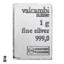 1G .999 Silver Bar 104.51 per troy oz