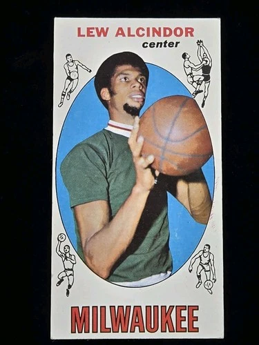 1969-1970 Topps #25 Lew Alcindor RC Milwaukee Bucks Kareem Abdul-Jabbar Rookie