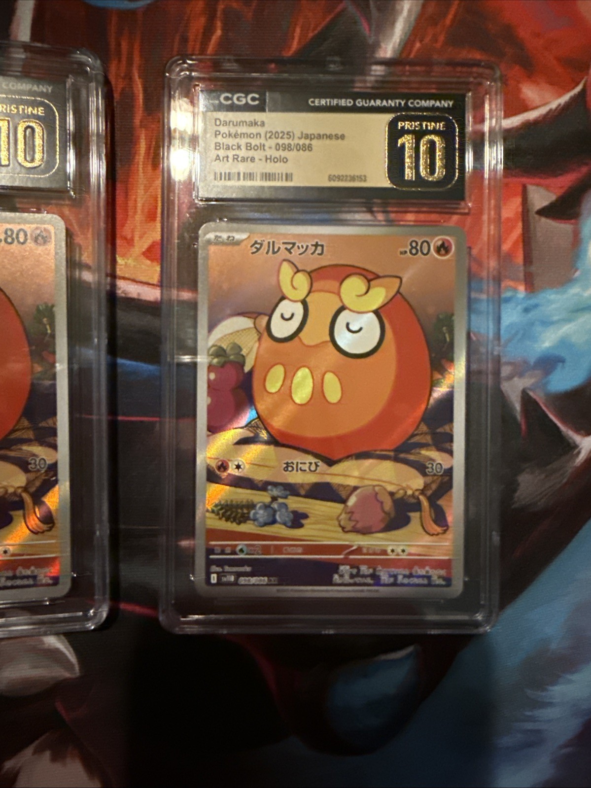 ✨✨ CGC 10 Pristine Darumaka 098/086 AR Art Rare Black Bolt sv11B Pokemon Card