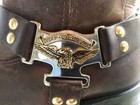 Vtg 70s “HARLEY DAVIDSON” Harness Square Toe Talon Zip Side MC Boots Mens Sz 11