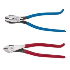 Klein Tools 94508 Pliers Set, Made in USA, Ironworker's Diagonal Cutting