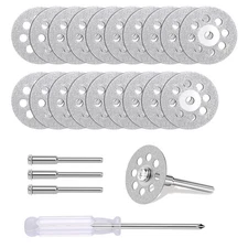 20 PCS Professional 545 Diamond Cutting Discs，Cut Off Wheel Kit for Dremel Ro...