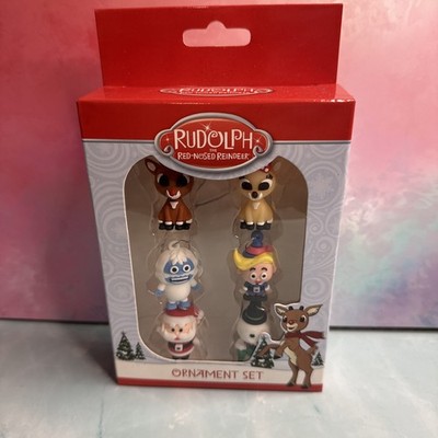 Rudolph The Red-Nosed Reindeer Ornament Set Rudolph & Friends Mini ...