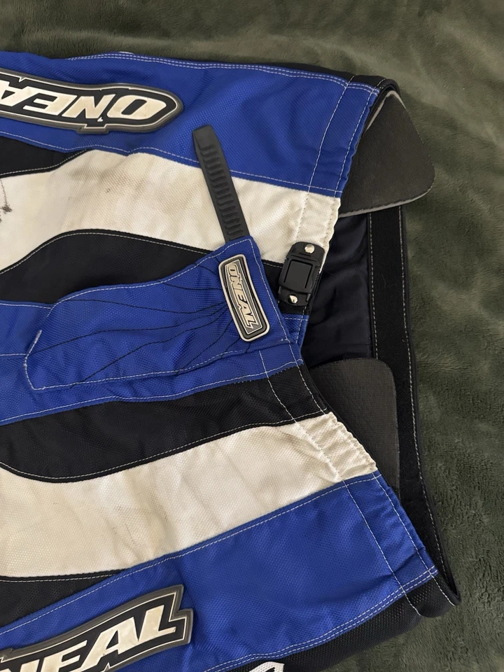Pantalones de motocross O'Neal talla 38 azul negro ligeros elementos de moto de cross Foto 3 de 4