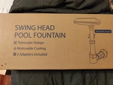 Pool Fountain - for Above /In-Ground Pools, Adjustable Waterfall Pool Sprinkler