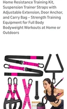 Home Resistance Training Kit, Suspension Trainer Straps with Adjustable...